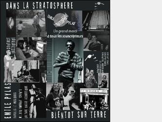 Flyer N/B pour promo digipak CD "dans la Stratosphère"