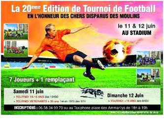 création affiche tournois de foot