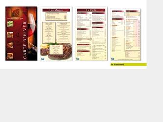 Carte de restaurant (une vingtaine de clients restaurateurs !)