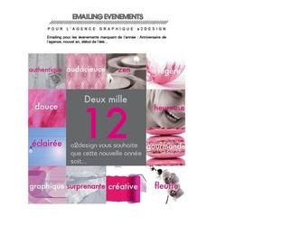 carte de voeux pour l'agence a2design 