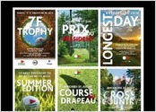 Création et réalisation de 10 visuels pour des compétitions club de golf