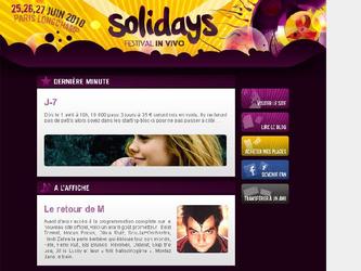 Newsletter pour les solidays 2010