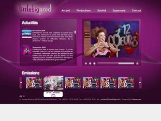 Site pour l agence de production audiovisuelle Littlebigprod.