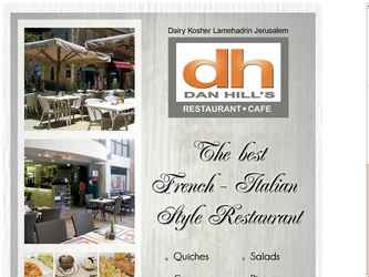 Création et réalisation d'un flyer pour le restaurant Dan Hills.