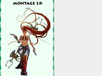 Montage 2D d un personnage pour un jeu fictif