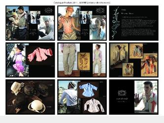 Création du catalogue produits 2011 de la marque ALMIRE (créateur de vêtements)