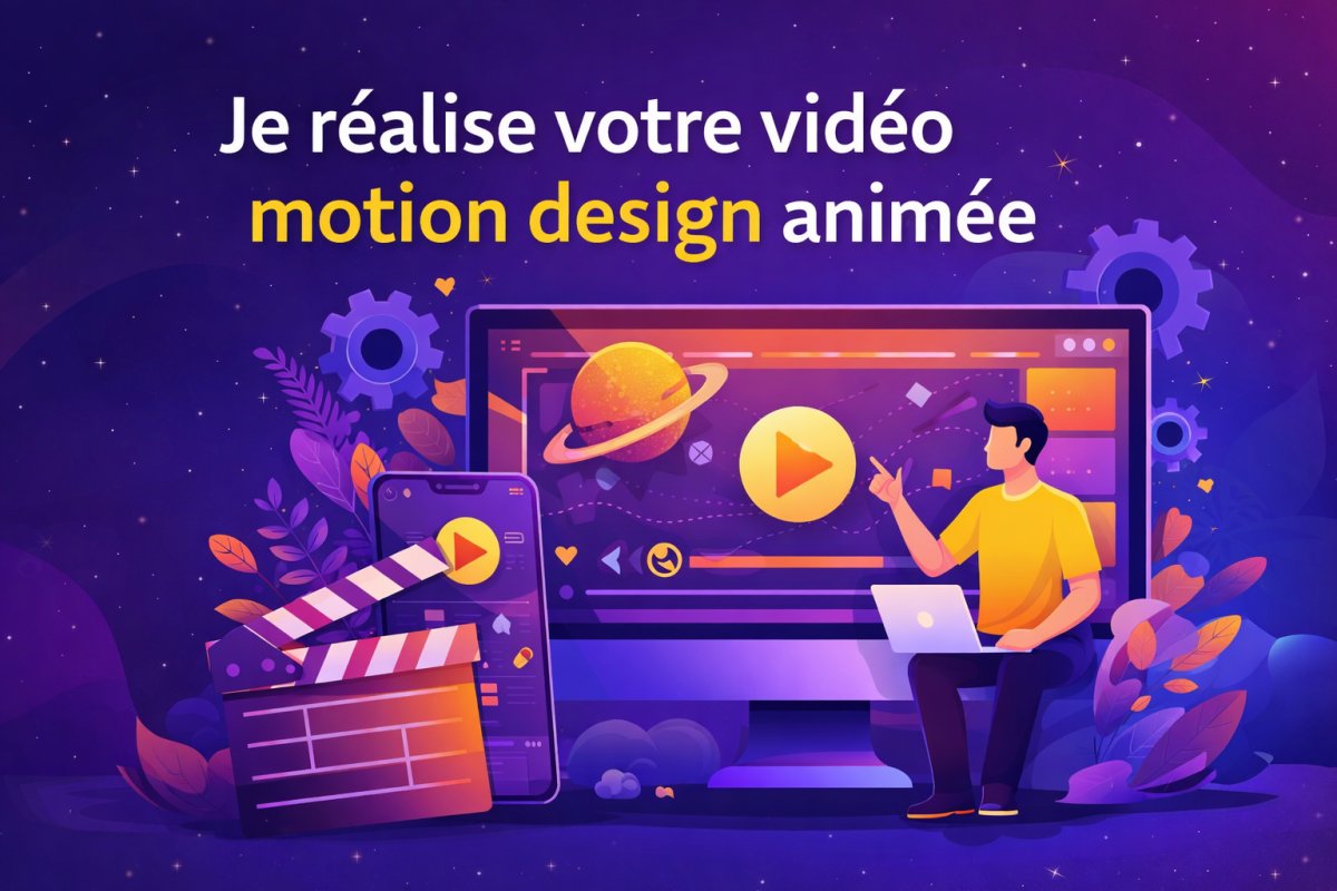 Je réalise votre vidéo motion design animée